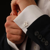 Personalised Monogram Cufflinks for Groom - Giva