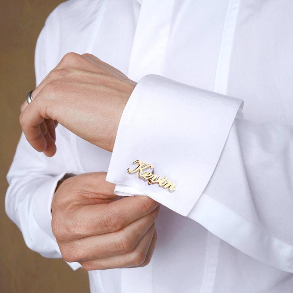 Personalized Name Cufflinks Perfect for groomsmen gifts - Giva