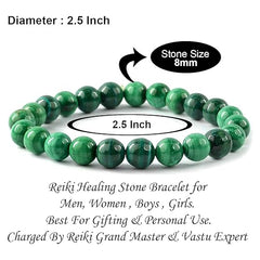 Crystal Stone 8mm Beads Bracelet Round Shape for Reiki Healing and Crystal Healing Chakra Stone