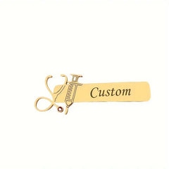 Custom Doctors and Nurses Names Brooch