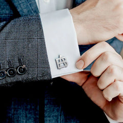 Monogram Overlapping Initial Cufflinks - Giva