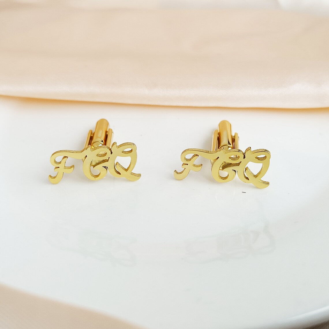 Personalised Initial Letter Name Cufflinks - Giva