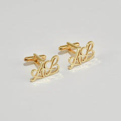 Personalised Initials Heart Cuff Link - Giva