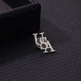 New Personalized Three Initial Brooch