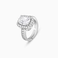 Silver Classic Solitaire Ring
