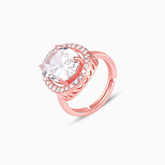 Rose Gold Solitaire Ring