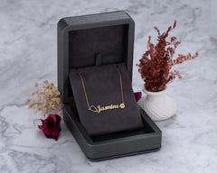 Gold Personalized Stethoscope Name Necklace , Stethoscope Name Necklace , Stethoscope Necklace With Name , Nurse Name Necklace