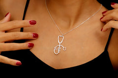 Personalized Stethoscope Necklace with Name, Nurse and Doctor Jewelry Gifts, Custom Stethoscope Pendant, Everyday Wear Medical Student Gifts