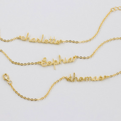 Name bracelet, gold bracelet, dainty bracelet, sterling silver, delicate bracelet, silver bracelet, initial bracelet, women bracelet, friend