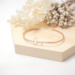 Personalized Name Bangle Bracelet