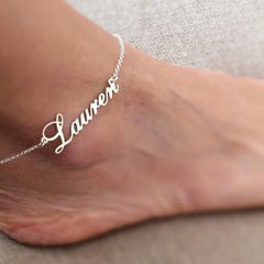 Custom Name Anklet ,Minimalist Anklet, Anklet For Women, Personalized Name Anklet, Gift For Her, Wedding Gift, Customized Gift