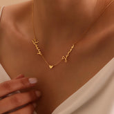 Two Name Necklace, Personalized Jewelry, Name Necklace, Custom Name Necklace, Mother's Day Gift Mom, Baby Shower, Gift For Her