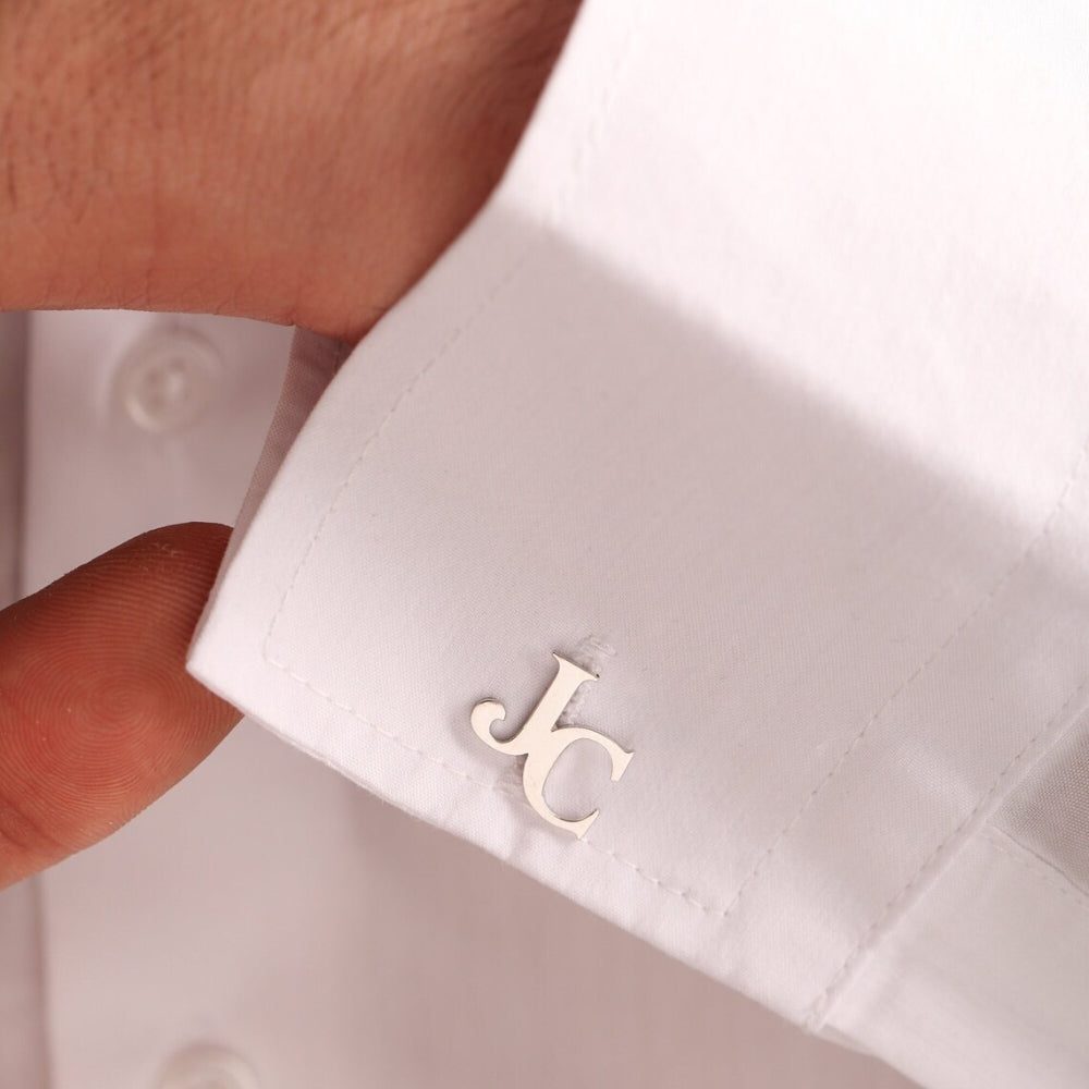 Personalized Initial Letter Name Cufflinks - Giva