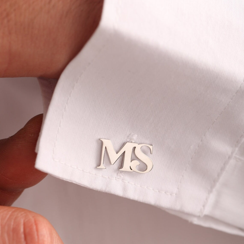 Personalized Initial Letter Name Cufflinks - Giva