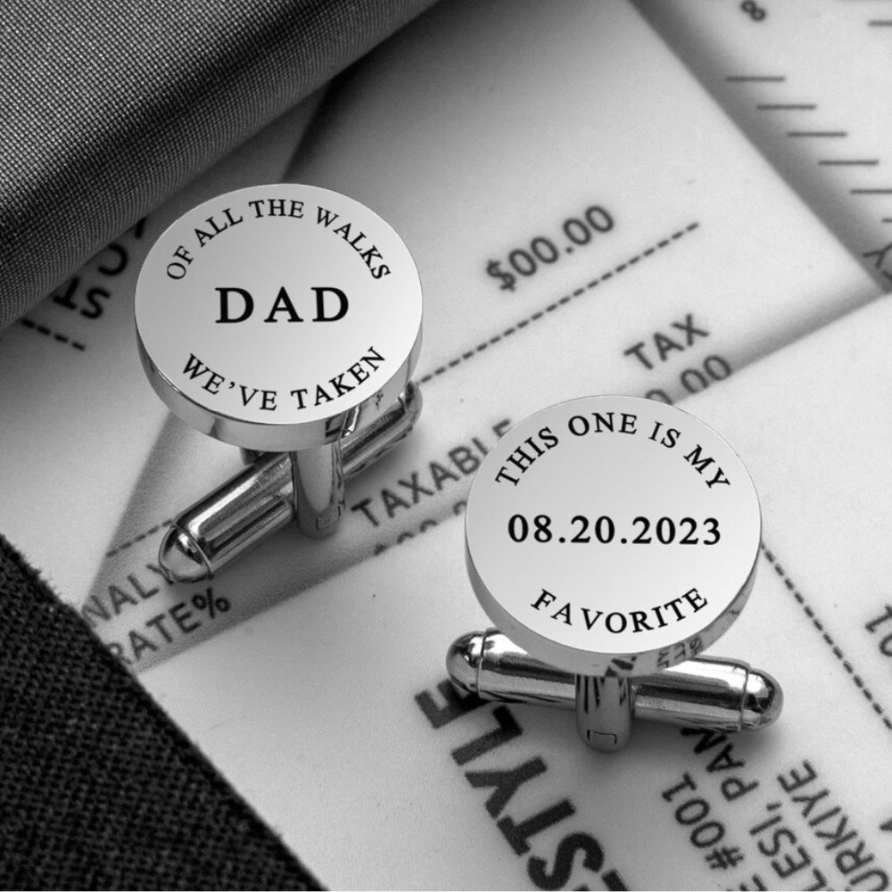 Personalized Initial Engraved Cufflink - Giva