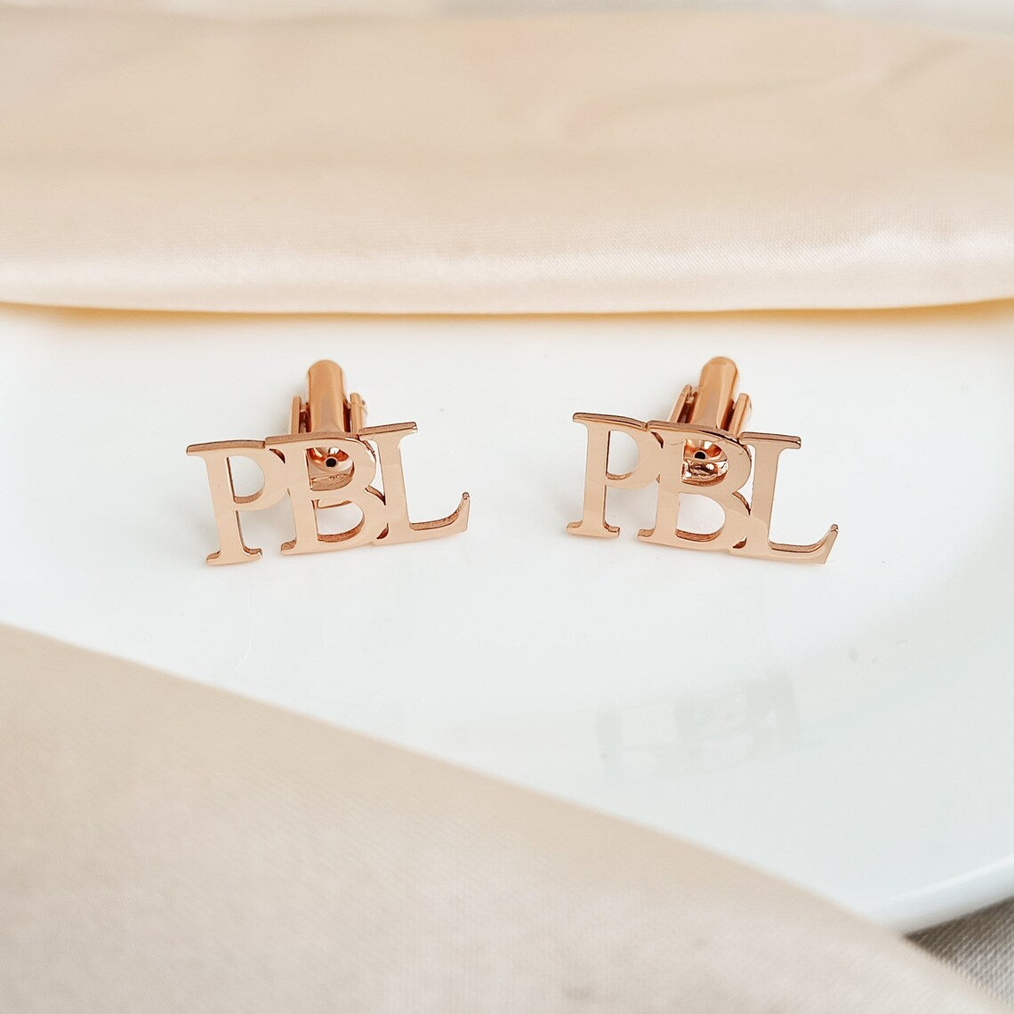 Personalised Initial Letter Name Cufflinks - Giva