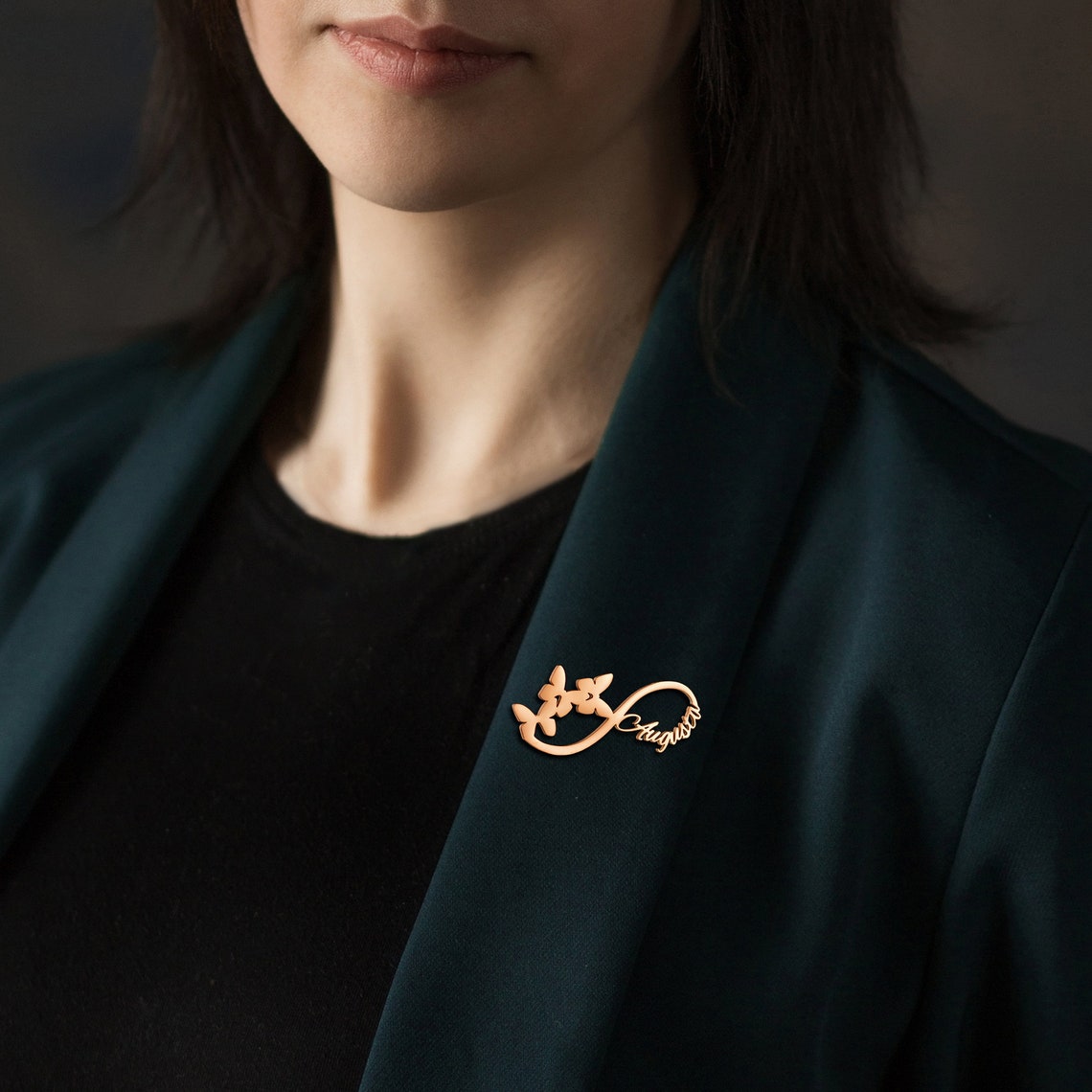 Personalised Infinity  name brooch - Giva