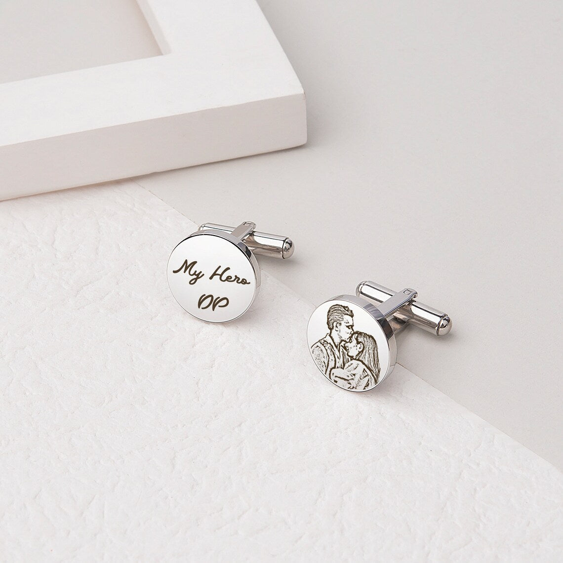 Personalised Photo Engraved Cufflinks - Giva