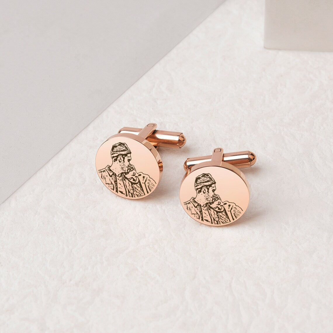 Personalised Photo Engraved Cufflinks - Giva