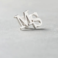 Personalized Initial Letter Name Brooch - Giva