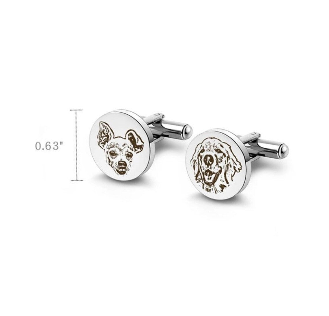 Custom Pet Engraved Cufflinks - Giva