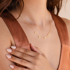 Custom Spaced Number Necklace