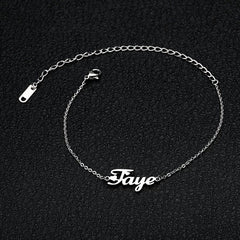 Custom Name Anklet  ,Minimalist Anklet, Anklet For Women, Personalized Name Anklet, Gift For Her, Wedding Gift, Customized Gift