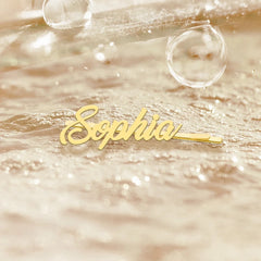 Personalized Custom Name Hair Clip Stainless Steel Cute Accessory Jewelry Gift